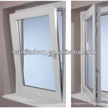 side hinged window/swing and hinged windows/60 series pvc tilt window/guangzhou